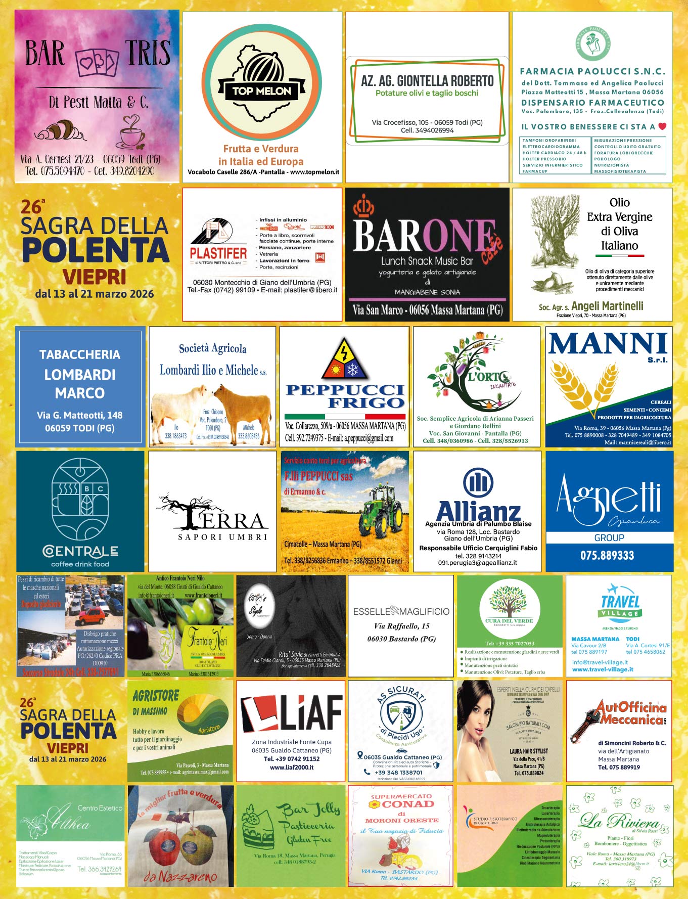 Sagra della Polenta Viepri - Sponsor